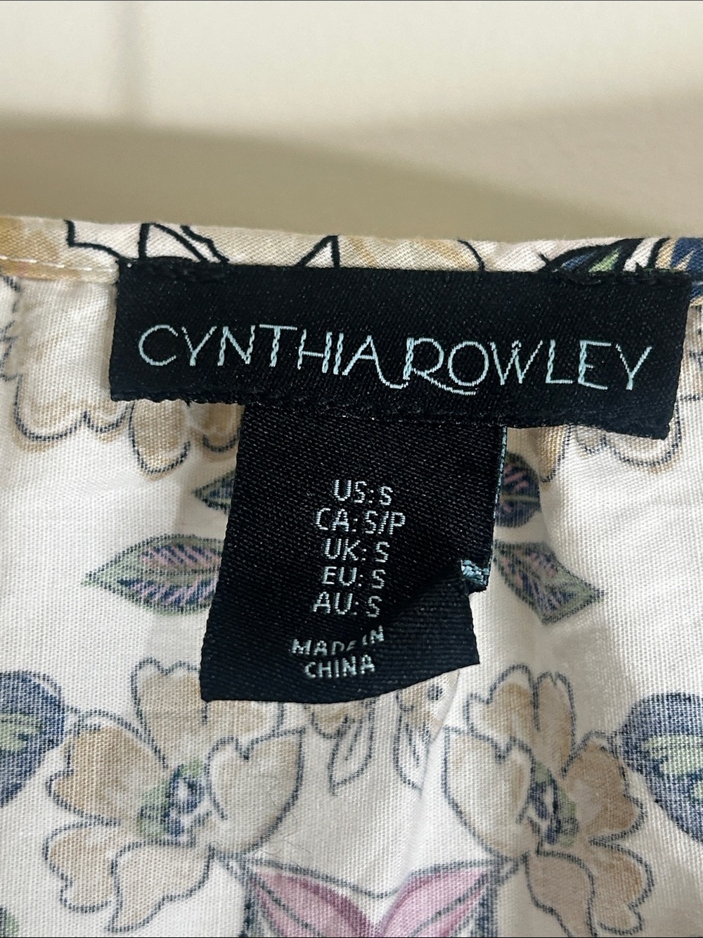 CYNTHIA ROWLEY Floral Tiered Maxi Dress Size Small - Picture 4 of 14